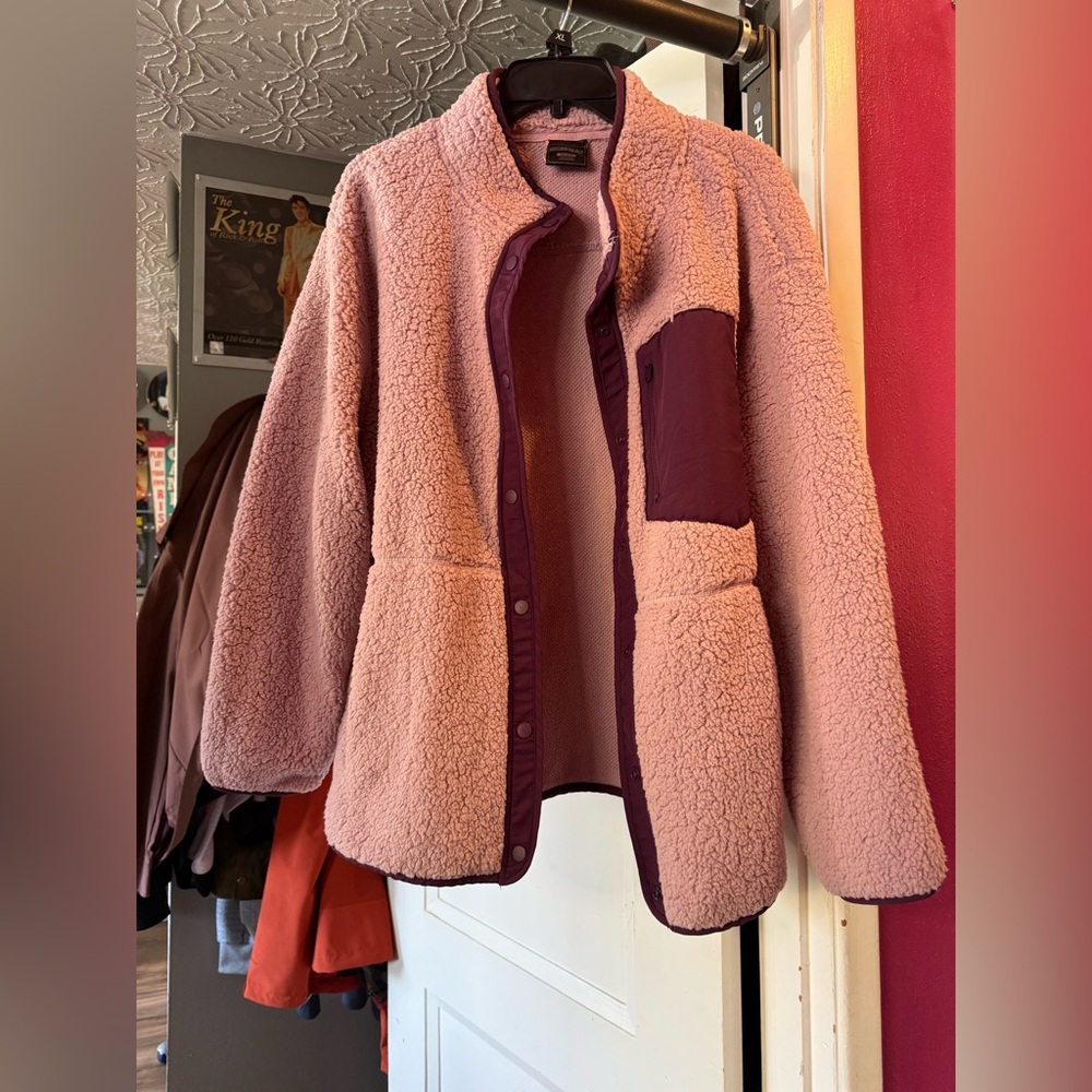 Decree Pink and Purple Teddy Jacket